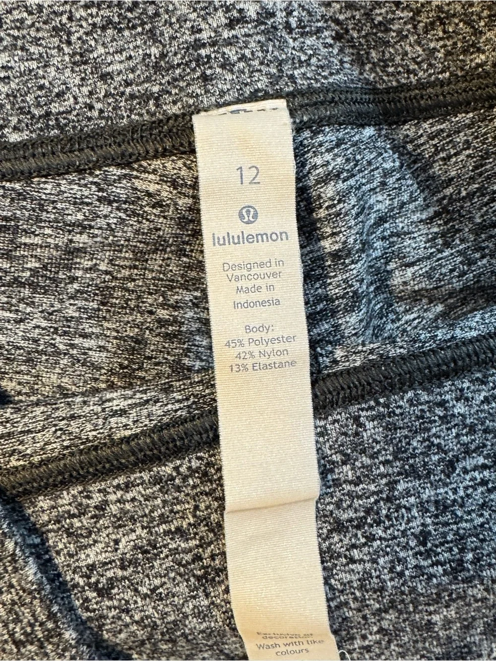 Lululemon Women’s Heathered Gray Performance Leggings